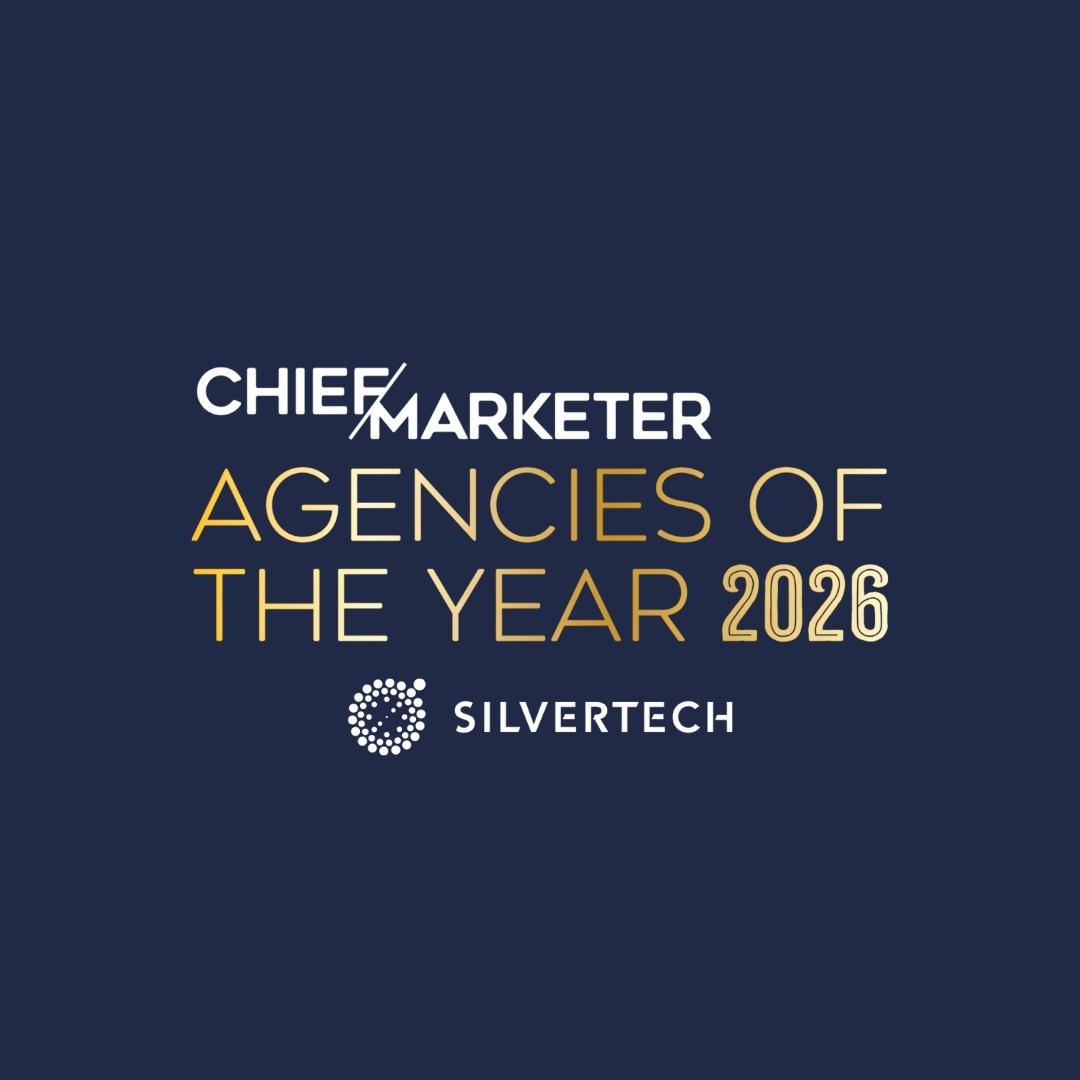 Chief Marketer Agencies of the Year 2026 logo with SilverTech logo