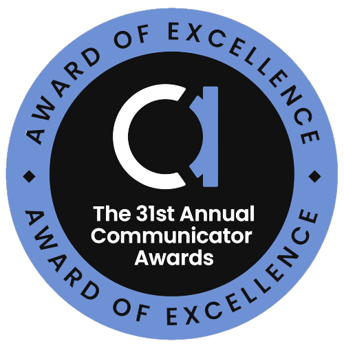 Communicator awards award of excellence badge