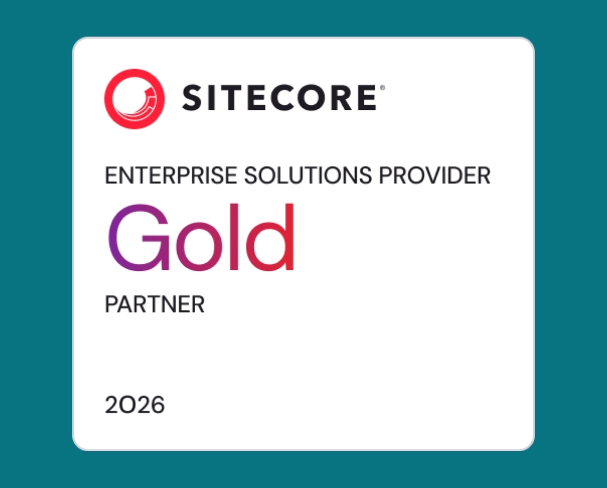 Sitecore gold enterprise solutions partner badge