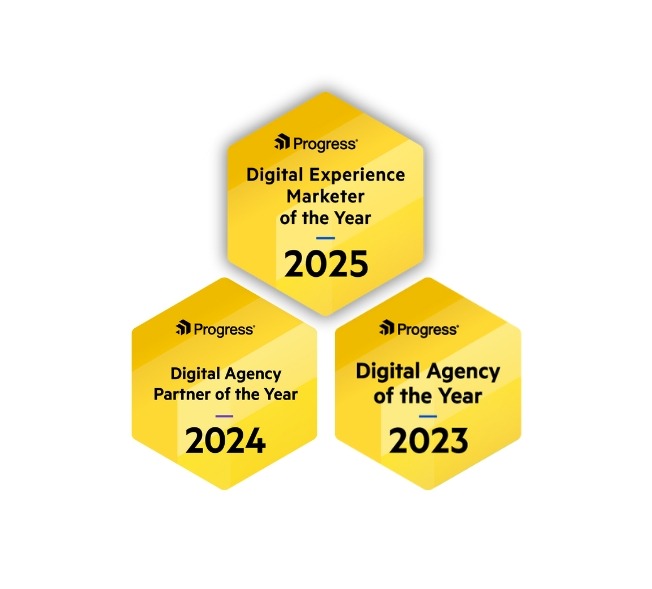 Progress Partner of the year award badges
