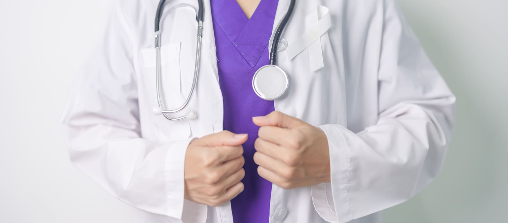 doctor wearing lab coat